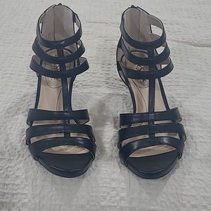 Strappy black shoes